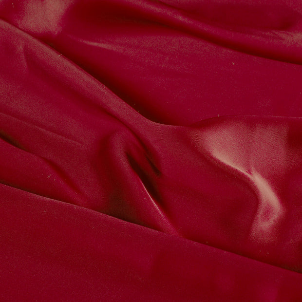 Satin fabrik Uni Rot