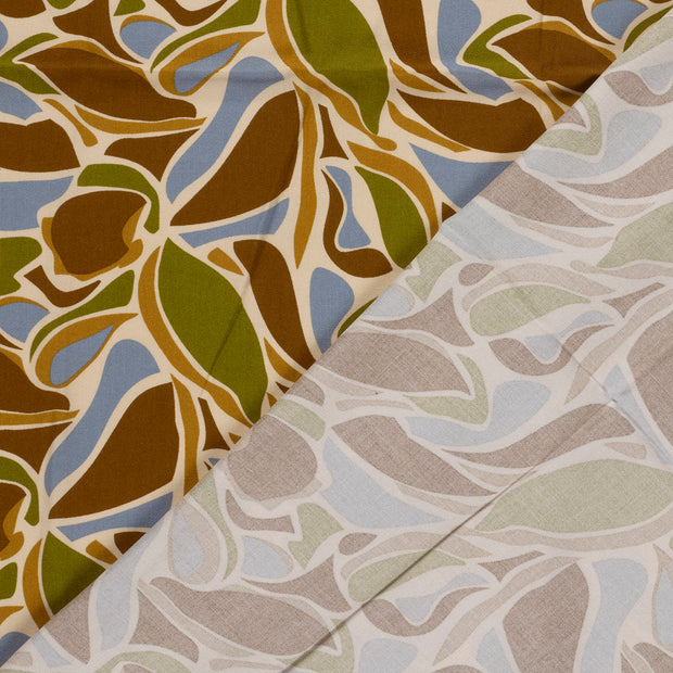 Satin fabric Abstract printed 
