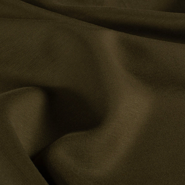 Rib Jersey fabric Unicolour Dark Brown