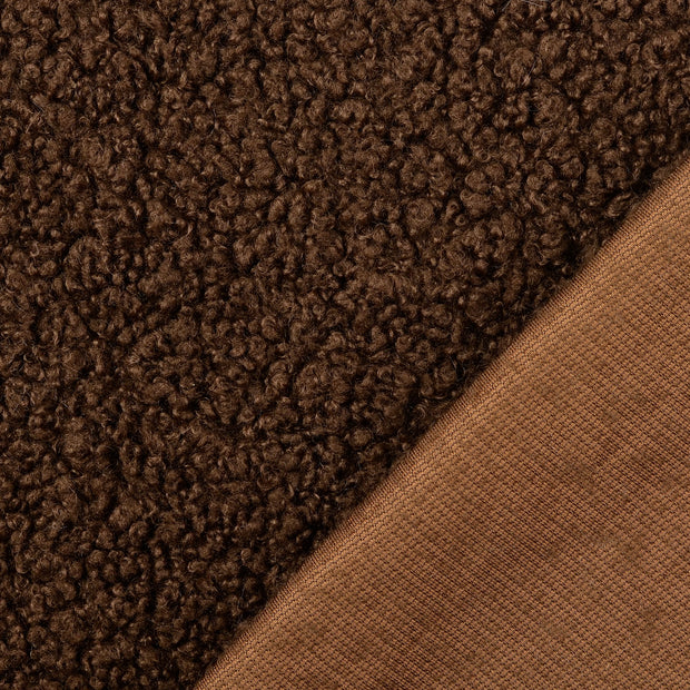  tissu Marron fil teint 
