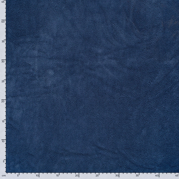Bamboo Fleece fabric Unicolour Steel Blue