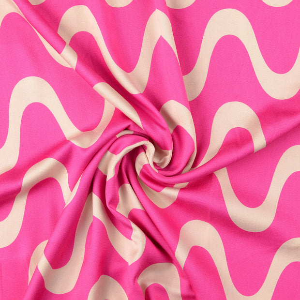 Viscose Satin fabric Pink 