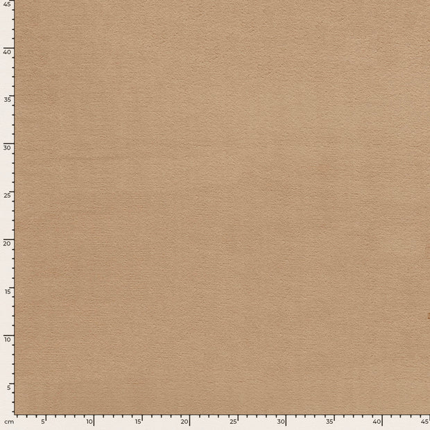 Polaire Doudou tissu Unicolore Camel