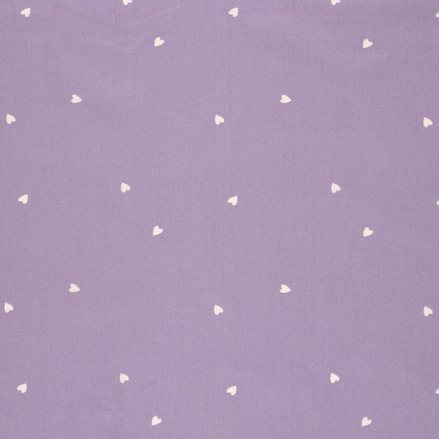 Popeline de Coton tissu Lilas mat 