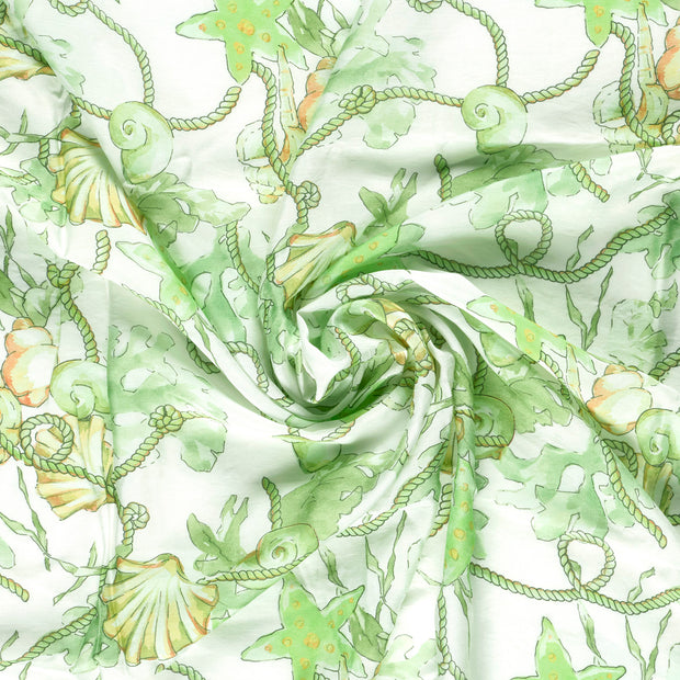  fabric Lime Green printed 