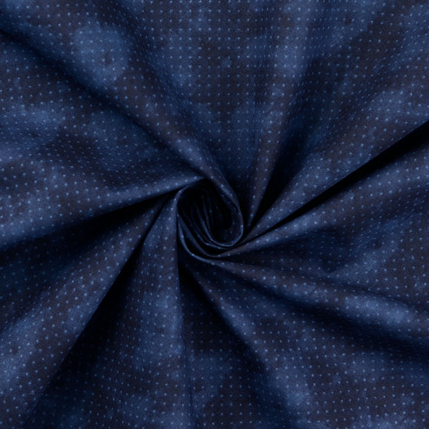 Cotton Poplin fabric Navy 