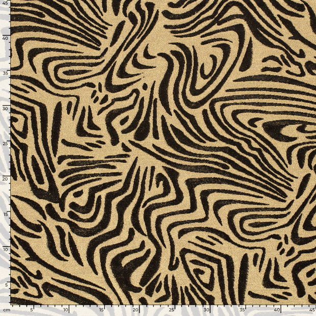 Jacquard fabric Abstract Gold