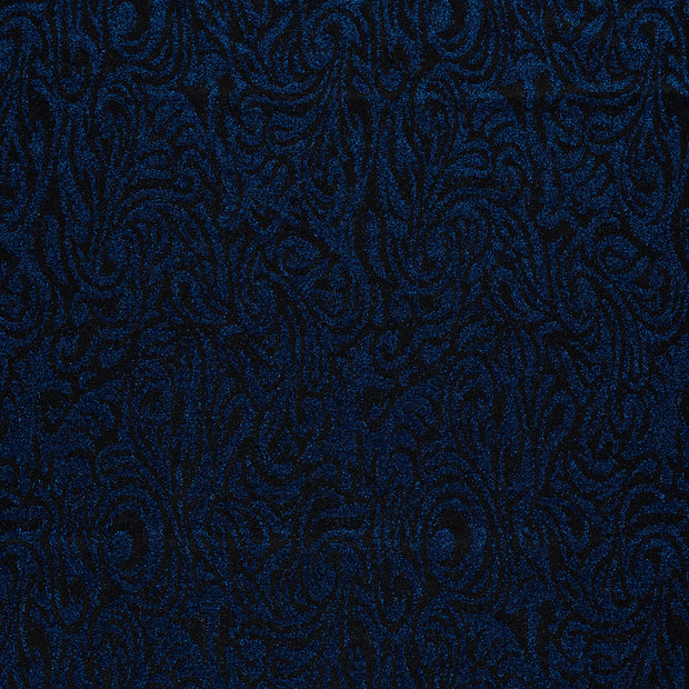 Jacquard tela Cobalto ligeramente brillante 