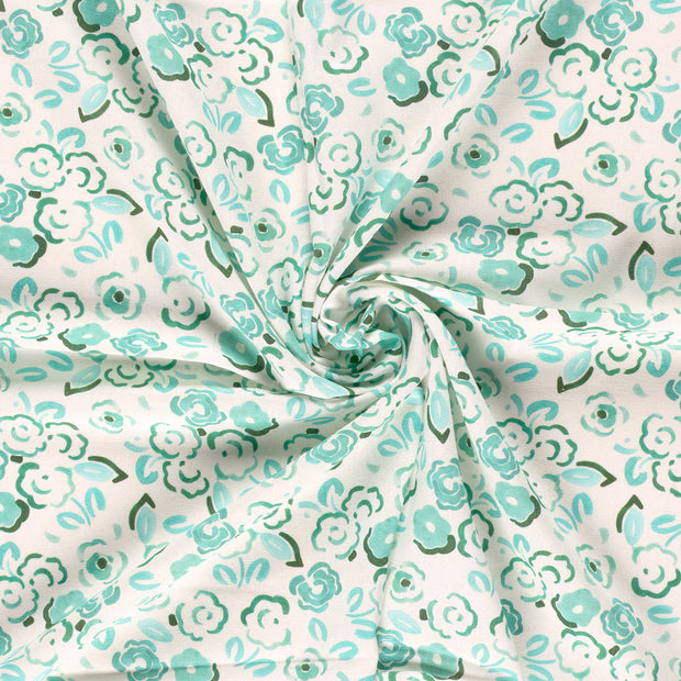  fabric Mint digital printed 