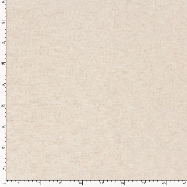 Terry Crepe fabric Unicolour Ivory