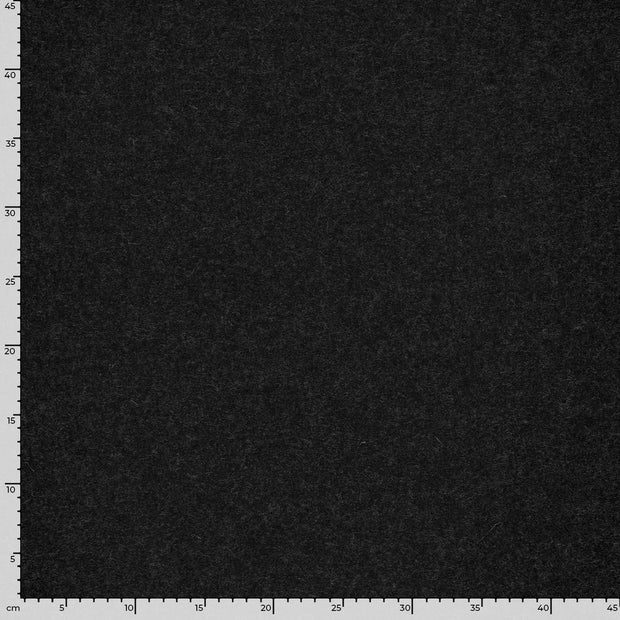 Paño de lana tela Unicolor Gris oscuro