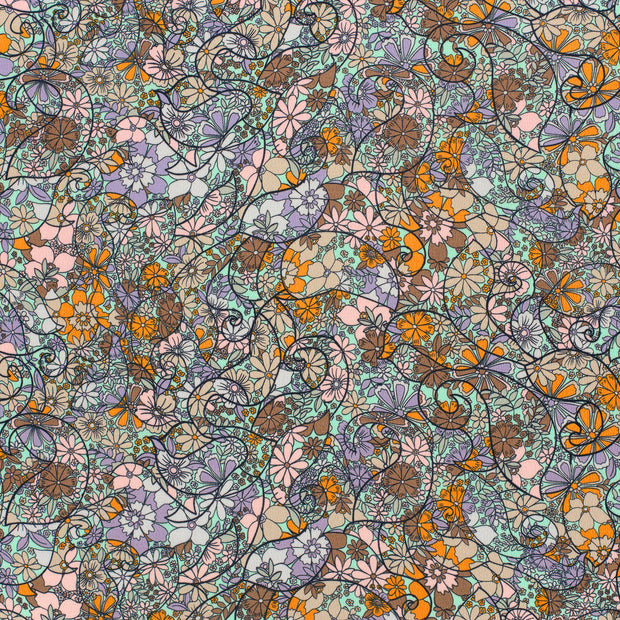 Polyester Bubble fabrik Mint seidenmatt 