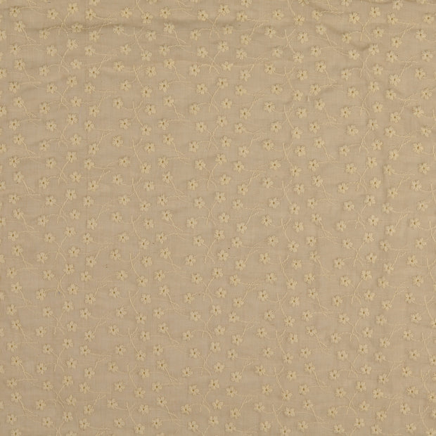 Kant stof Bloemen Beige
