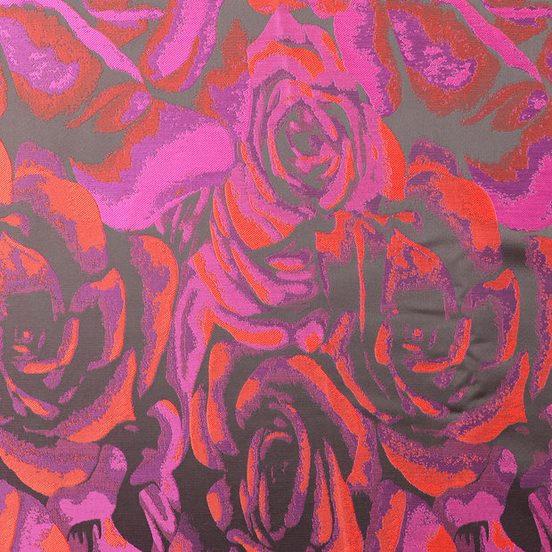 Jacquard stof Bloemen Roze