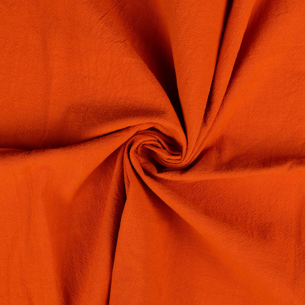 Popeline de Coton tissu Orange 
