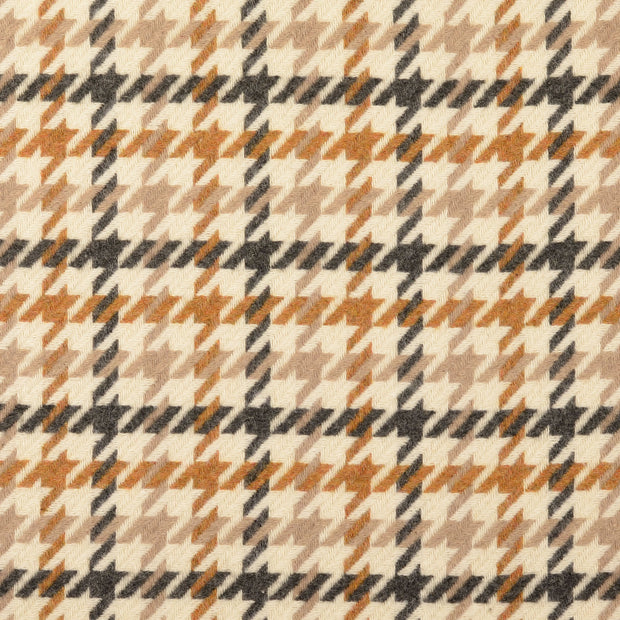 Wool Boucle fabric Pied de poule Beige