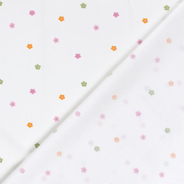 Cotton Poplin fabric Flowers printed 