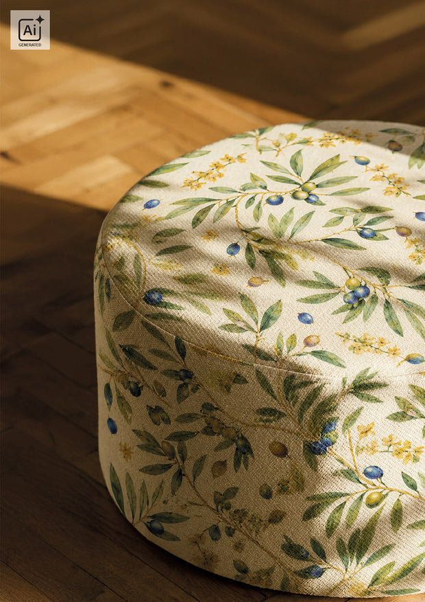 Panama stof Fruit & vruchten Beige