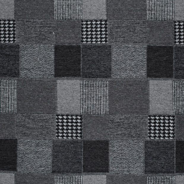 Jacquard fabrik Dunkelgrau texturiert 