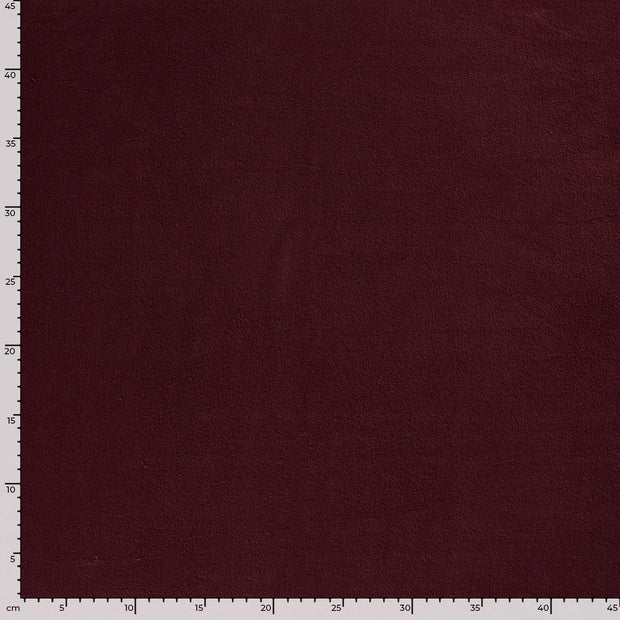 Polar Fleece fabric Unicolour Bordeaux