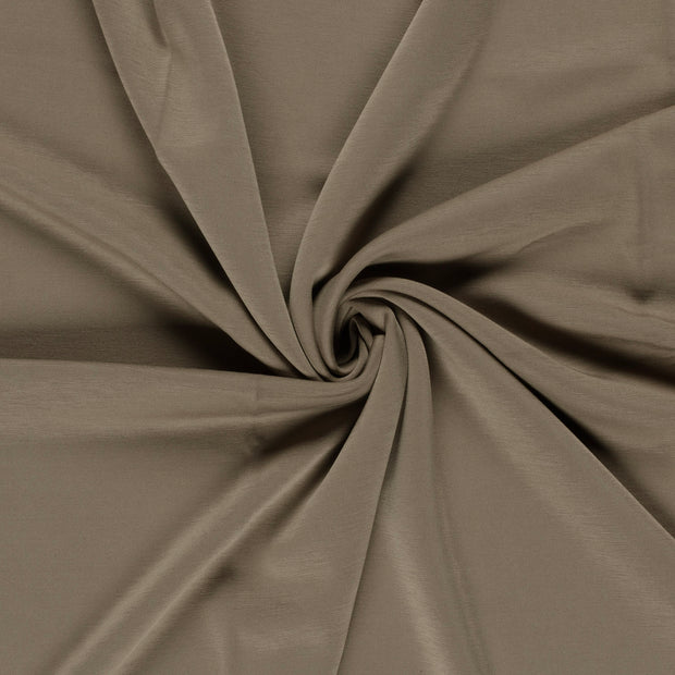 Interlock fabric Taupe Grey stone washed 