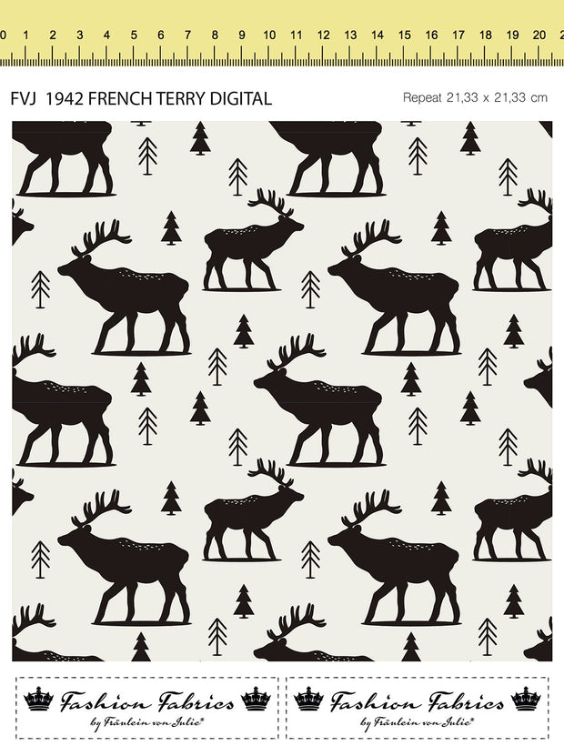 French Terry fabric Abstract 