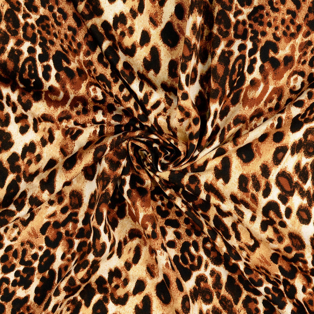 Viscose Satin fabrik Braun 