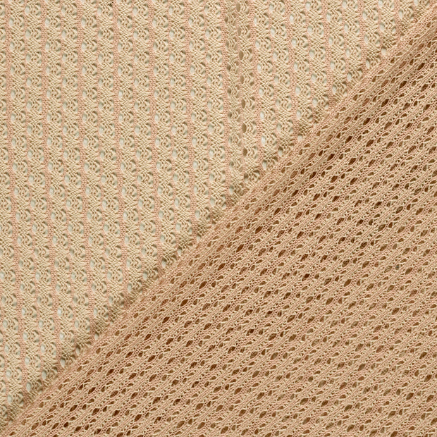 Dentelle tissu rayures 