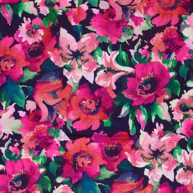 Viscose Satin fabric Fuchsia 