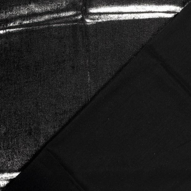 Satin fabric Unicolour foiled 