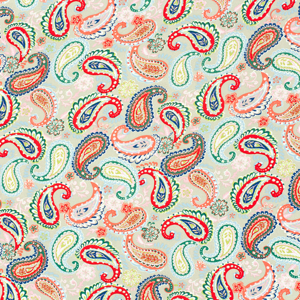 Bamboo Poplin fabric Beige matte 