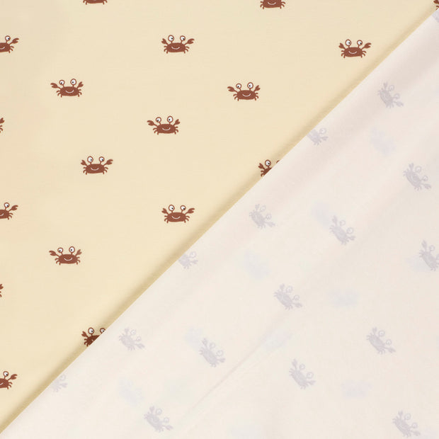 Jersey fabric Crabs printed 