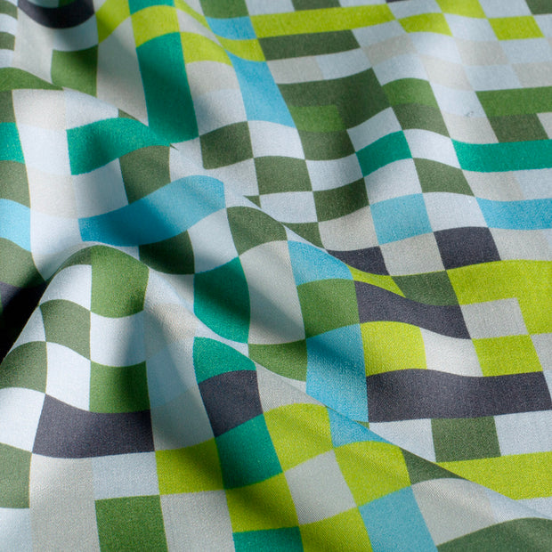 Viscose Satin fabric Light Blue