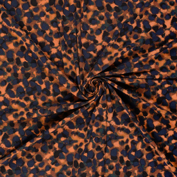 Viscose Vortex Jerséis tela Coral estampado 