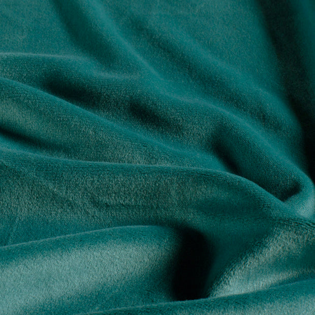 Supersoft Velvet fabrik Uni Petrol