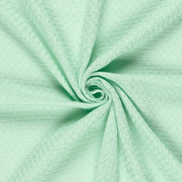 Jacquard stof Donker mint 