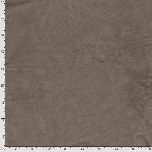 Supersoft Velvet fabrik Uni Taupe