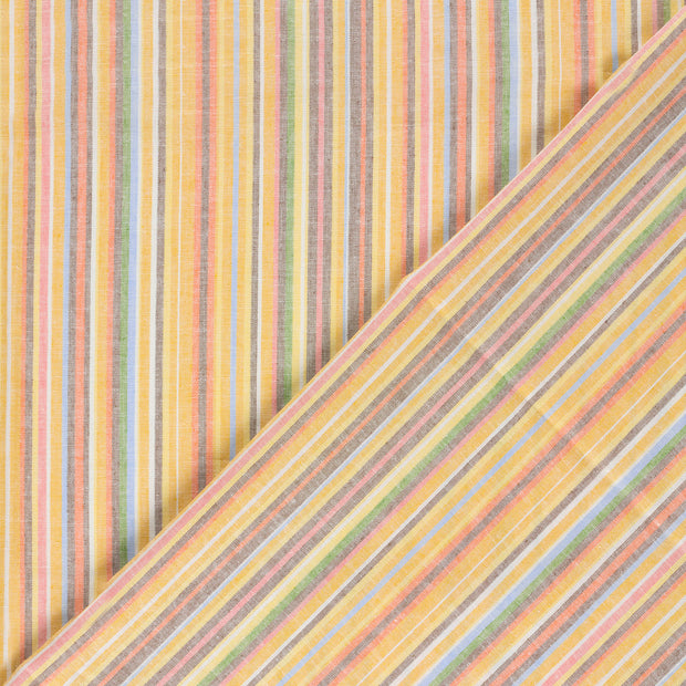 Linen fabric Stripes yarn dyed 