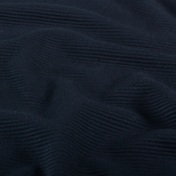 Ottoman jersey fabric Unicolour Navy