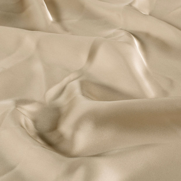 Satin fabrik Uni Beige