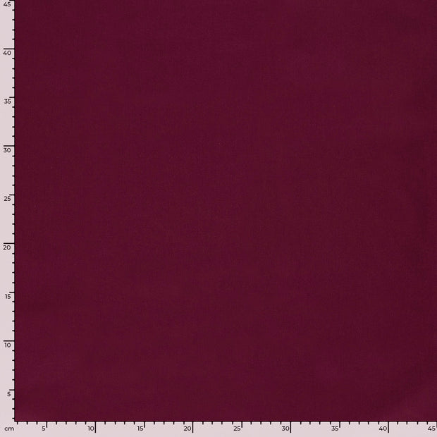 Sergé de vêtements de travail tissu Unicolore Bordeaux