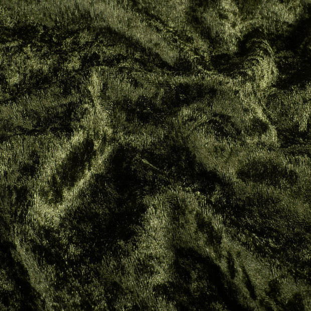 Velours fabric Unicolour Khaki Green