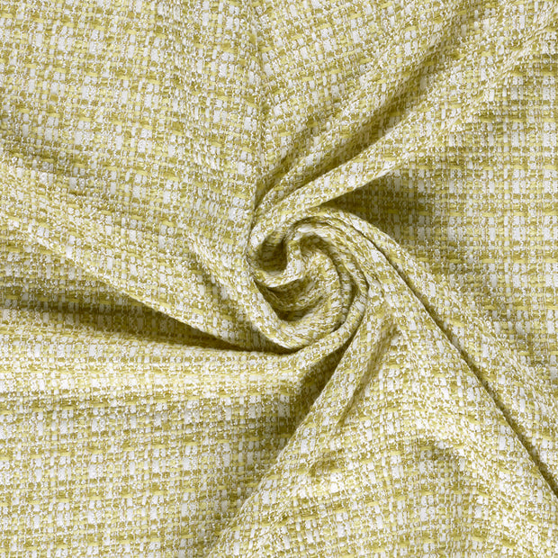 Bouclé fabric Lime Green yarn dyed 
