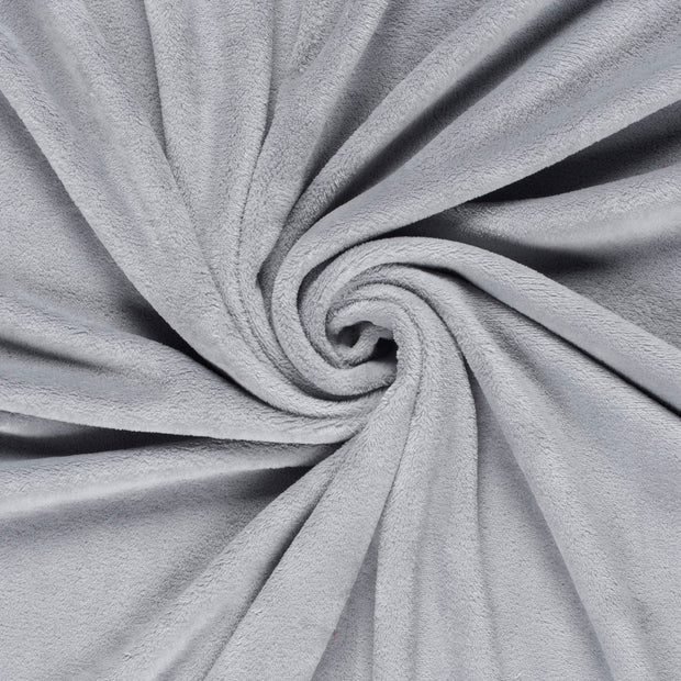 Coral Fleece fabric Grey 