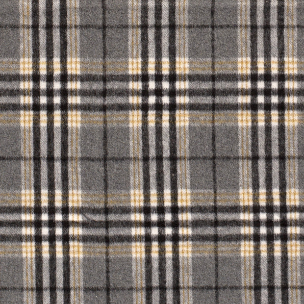 Jacquard tela Cuadros Negro