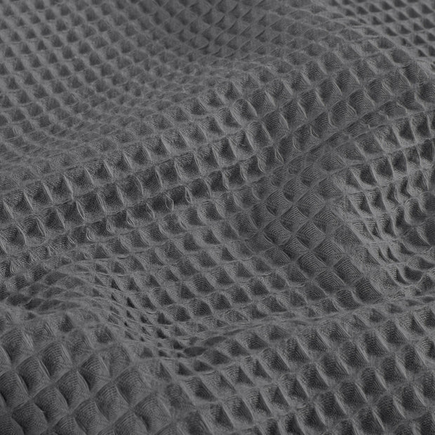 Waffle piqué fabric Unicolour Grey