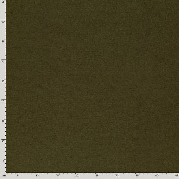 Heavy Knit fabric Melange Khaki Green