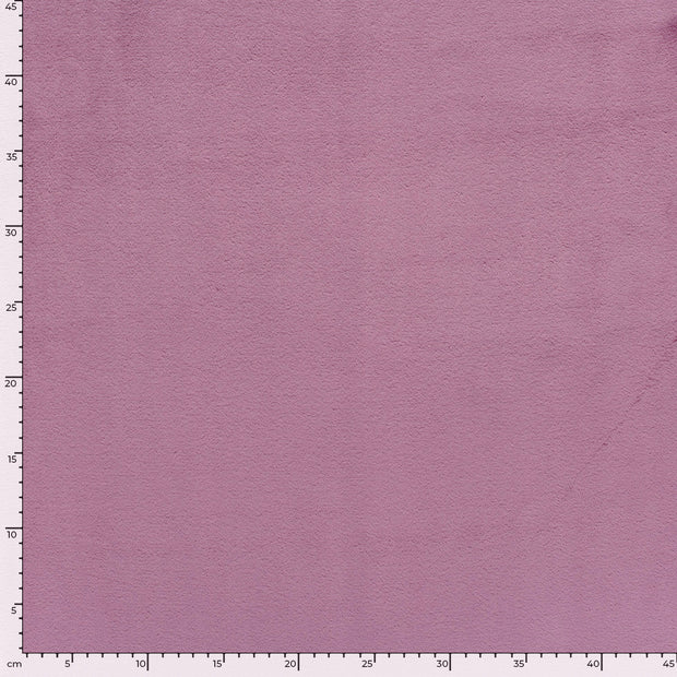 Polaire Doudou tissu Unicolore Vieux rose