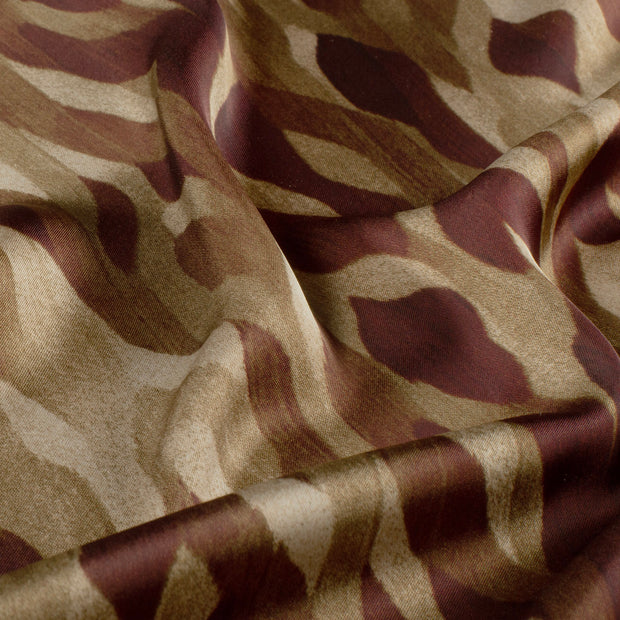 Satin Duchesse fabrik Abstrakt Beige