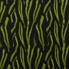 French Terry digital printed Animals Olive Green